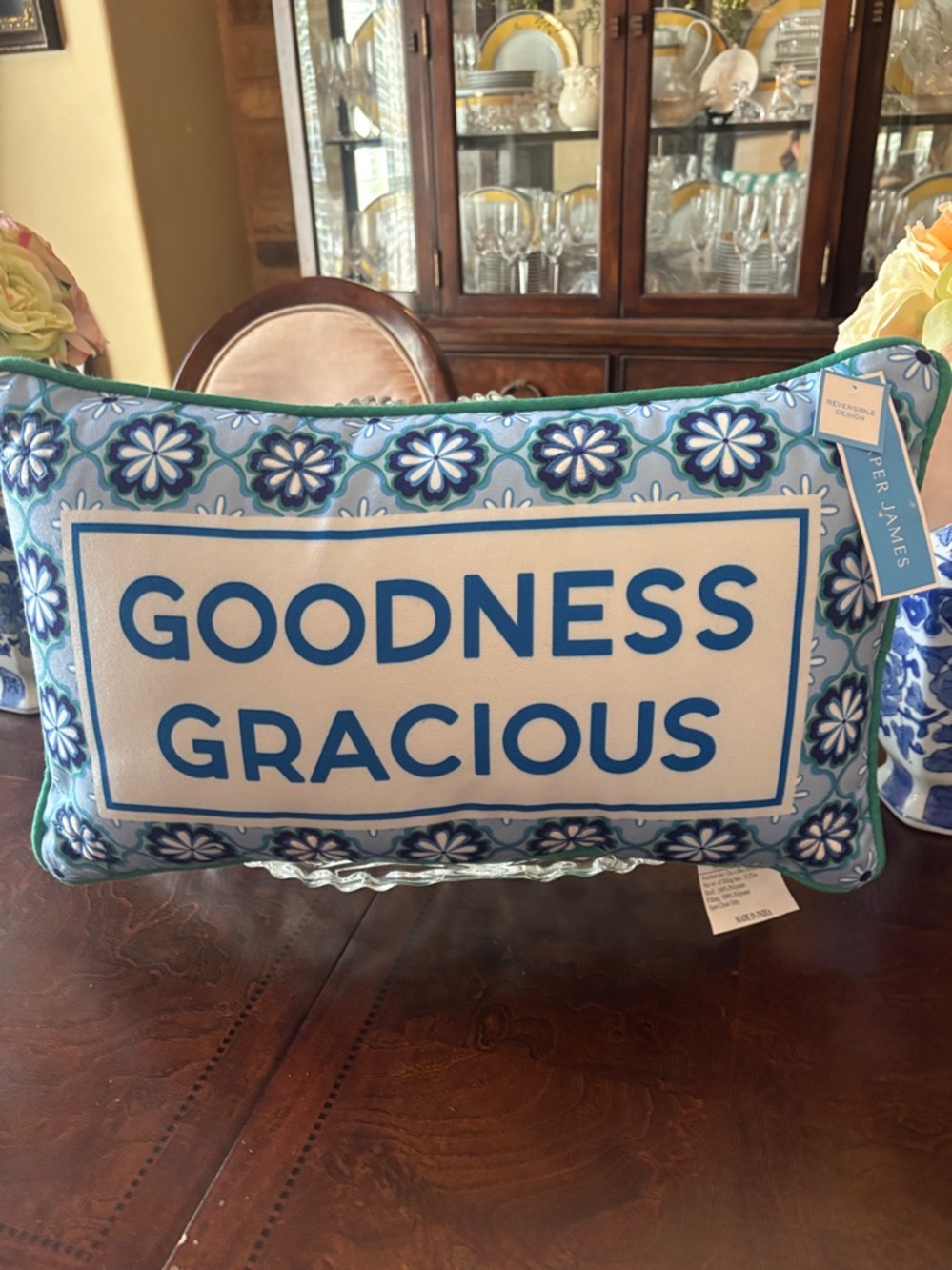 NWT Draper James Reversible Pillow